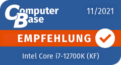 ComputerBase-Empfehlung für Intel Core i7-12700K (KF)