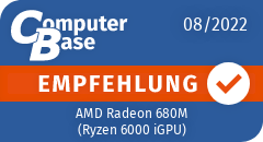ComputerBase-Empfehlung für AMD Radeon 680M (Ryzen 6000 iGPU) (12 CU)