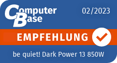 ComputerBase-Empfehlung für be quiet! Dark Power 13 850W