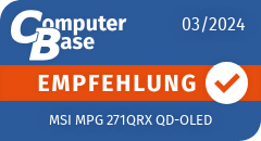 ComputerBase-Empfehlung für MSI MPG 271QRX QD-OLED