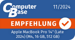 ComputerBase-Empfehlung für Apple MacBook Pro 14" (Late 2024) (M4, 16 GB, 512 GB)