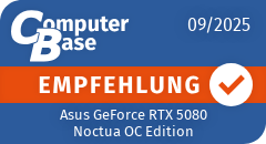 ComputerBase-Empfehlung für Asus GeForce RTX 5080 Noctua OC Edition